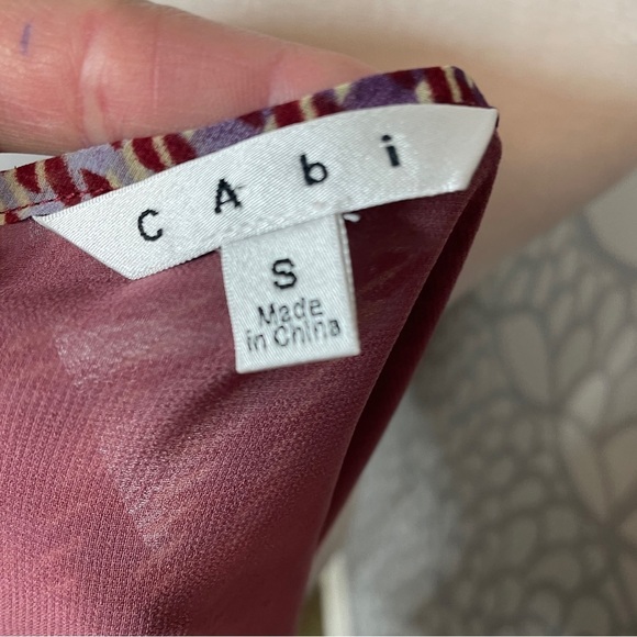 Cabi Size S Sleeveless Top Adjustable Spaghetti Straps Rust Flowy Lined - Picture 4 of 9